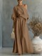 EVE Solid Color Half Sleeve Two Piece Pants Set GWDS-260322