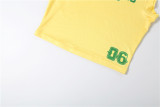 EVE Letter Print Sleeveless T Shirt Short Sport Suit DLSF-K6S03559A