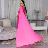 EVE Sexy Sleeveless Single Shoulder Maxi Dress CYA-902277