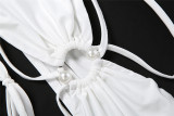 EVE Sexy Tie Up Bikinis+Mesh Long Skirts 3 Piece Swimsuit GYME-K6S03225A