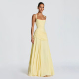 EVE Square Neck Ruched Maxi Dress GYME-K6D03510A
