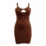 EVE Hollow Out Backless Sling Mini Dress GYEF-XG169