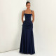 EVE Square Neck Ruched Maxi Dress GYME-K6D03510A