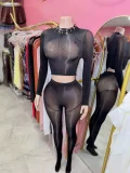 Pre Order: About 7 work days shipping Sexy Long Sleeve Pants Suit YUEM-202616