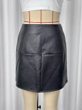 EVE PU Leather High Waist Skirt GWDS-260148