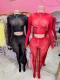 Pre Order: About 7 work days shipping Sexy Long Sleeve Pants Suit YUEM-202616