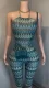 EVE Print Halterneck Backless Slim Seventh Jumpsuit YMEF-59055
