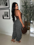 EVE Casual Polka Dots Print Wide Leg Pants YMEF-59065