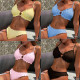 EVE Sexy Halterneck Tie Up Bikinis 2 Piece Swimsuit CSYZ-G513R