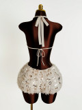 EVE Sexy Sequin Backless Romper GXIY-K26L2109