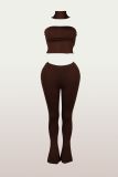 EVE Soldi Color Wrap Chest Top Two Piece Pants Set YWXS-K25L1756