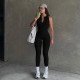 EVE Solid Color Sleeveless Sport Jumpsuit YWXS-LR12022