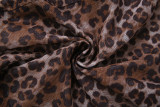 EVE Leopard Print Halterneck Tops 2 Piece Shorts Set DLSF-K6S05948A