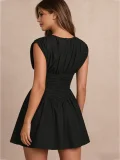 EVE Sleeveless Ruched Mini Dress HNIF-YF164