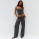 EVE Casual Solid Color Two Piece Pants Set GSZM-D26ST119