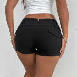 EVE Solid Color Casual Shorts GPKJ-MR48280