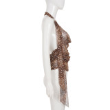 EVE Little Deer Polka Dot Print Backless Top GPKJ-MR48535