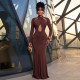 EVE Solid Color Long Sleeve Maxi Dress GJYO-JD305175