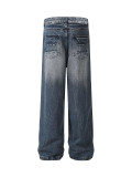 EVE Plus Size Casual Washed Loose Jeans GYLN-0919