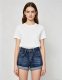 EVE Embroidered Butterfly Heart Denim Shorts GQLF-6969
