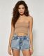 EVE Hot Drill Contrast Color Denim Short GQLF-5800