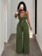 EVE Sexy Tie Up Backless Wide Leg Jumpsuit GHYX-TXY5242