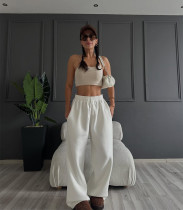 EVE Solid Color Loose Wide Leg Pants SSNF-211516