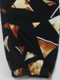 EVE Print Slash Shoulder Irregular Mini Dress XHSY-BQ7004