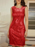 EVE Sleeveless Sequin Slim Mini Dress XHSY-BQ6624