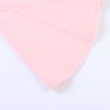 EVE Square Neck Solid Color Ling Mini Dress SUM-YL26117PFO