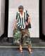 EVE Camouflage Print Loose Denim Pants LSD-2721
