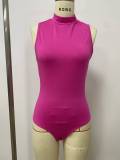 EVE Solid Color Sleeveless Bodysuit 2 Piece Pants Set LSD-2737