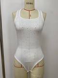 EVE Hot Drill Square Neck Sleeveless Bodysuit  LSD-2801