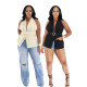 EVE Solid Color Halterneck Backless Tops BMF-848