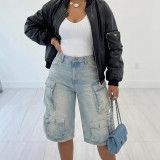 EVE Fashion Multi-pockets Denim Short LSD-2679