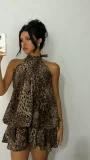 EVE Sleeveless Backless Mesh Mini Dress GWSD-D1995166