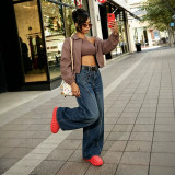 EVE Casual Denim Loose Wide Leg Jeans GYLN-5617