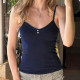 EVE V Neck Solid Color Tank Tops GPKJ-MR48940