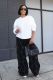 EVE Plus Size Fashion Ruched Washed Loose Jeans GYLN-5159