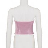EVE Sexy Hot Drill Casual Tops GPKJ-MR48868