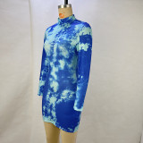 EVE Long Sleeve Print Mini Dress GPBY-JMD0079