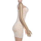 EVE Lace Patchwork Tube Tops Dress XEF-K6D04315A