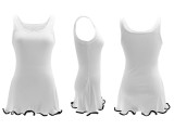 EVE Knits Contrast Color Sleeveless Mini Dress HNIF-M3080