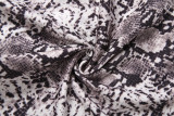 EVE Snake Print Deep V Neck Mini Dress DLSF-K6D07321A