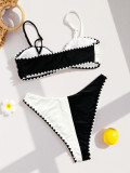 EVE Color Block Bikinis Two Piece Swimsuit CSYZ-G629KX