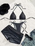 EVE Sexy Polka Dot Swimsuit Three Piece Set XCJL-L9879