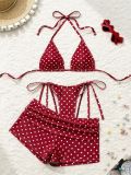 EVE Sexy Polka Dot Swimsuit Three Piece Set XCJL-L9879