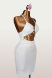 EVE Halterneck Hollow Out Backless Mini Dress(Without Chain) GXIY-K26L2300