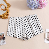 EVE Polka Dots Print Slim Shorts GNZD-32825PBY