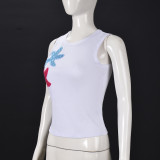 EVE Contrast Color Sleeveless Tank Top GFRT-42059TBG